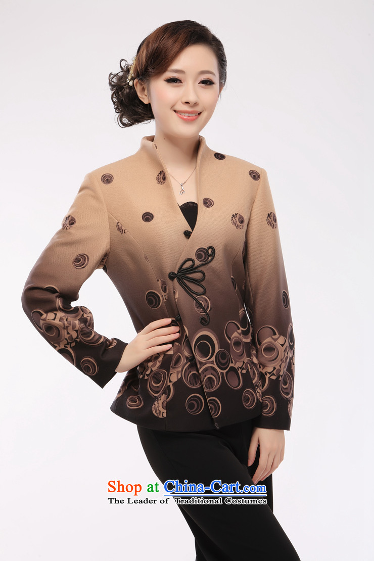 The former Yugoslavia (2013- know Li autumn and winter new cotton jacket thickness of older Tang dynasty? long-sleeved T-shirt QW66 gross brown L picture, prices, brand platters! The elections are supplied in the national character of distribution, so action, buy now enjoy more preferential! As soon as possible.