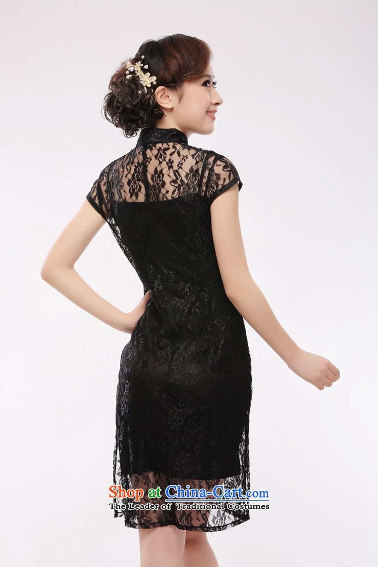 Black lace dresses strap skirt 2015 new products and sexy slimming knowledge QT10 Li black S picture, prices, brand platters! The elections are supplied in the national character of distribution, so action, buy now enjoy more preferential! As soon as possible.