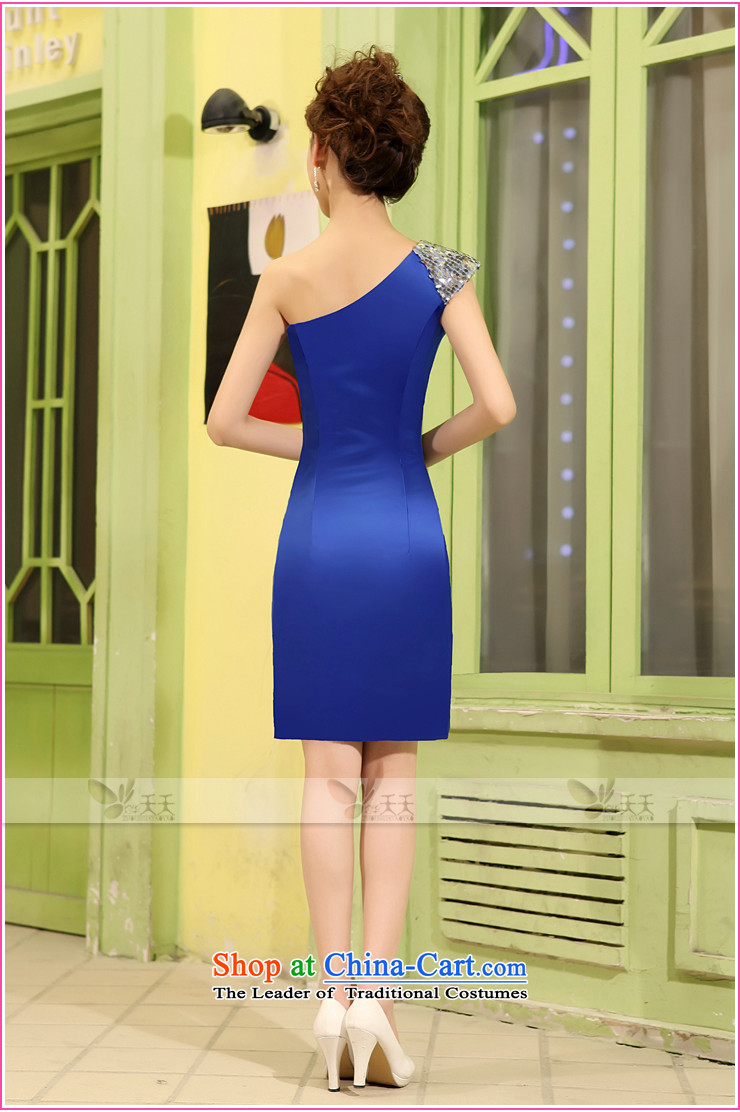 Mrs Alexa Lam Roundup 2013 new small Dress Short of Korean Beveled Shoulder evening dresses bride bows to red blue will 13961 Red XS picture, prices, brand platters! The elections are supplied in the national character of distribution, so action, buy now enjoy more preferential! As soon as possible.