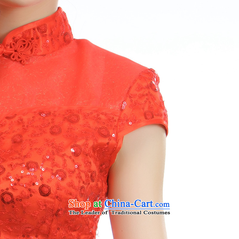 The former Yugoslavia Li aware of spring and summer 2015 new stylish bows service improvement bride Wedding Dress Short of Qipao  A-894  XXL, red in the former Yugoslavia (Q.LIZHI LI) , , , shopping on the Internet