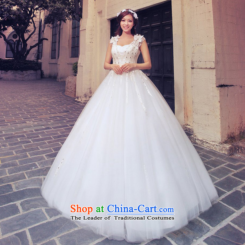 A bride wedding dresses and noble shoulders wedding bon bon Princess Wedding 2015 new A981 M a bride shopping on the Internet has been pressed.