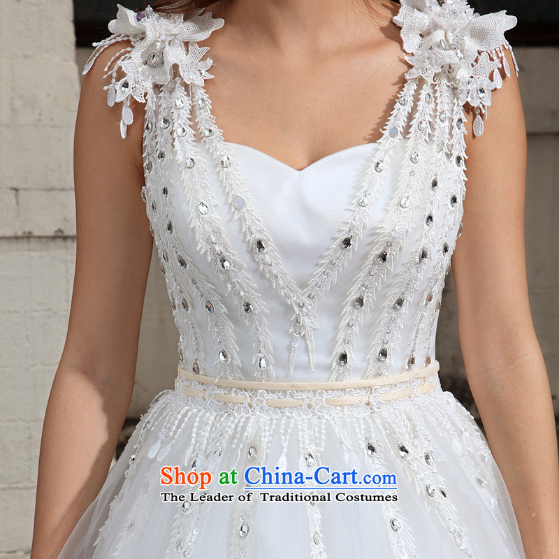 A bride wedding dresses and noble shoulders wedding bon bon Princess Wedding 2015 new A981 M a bride shopping on the Internet has been pressed.