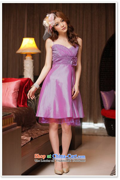 Of the 2015 Korean glued to the new women's short of marriage, large video thin stylish gentlewoman Foutune of bows small evening dresses dresses 3296 purple XL Photo, prices, brand platters! The elections are supplied in the national character of distribution, so action, buy now enjoy more preferential! As soon as possible.