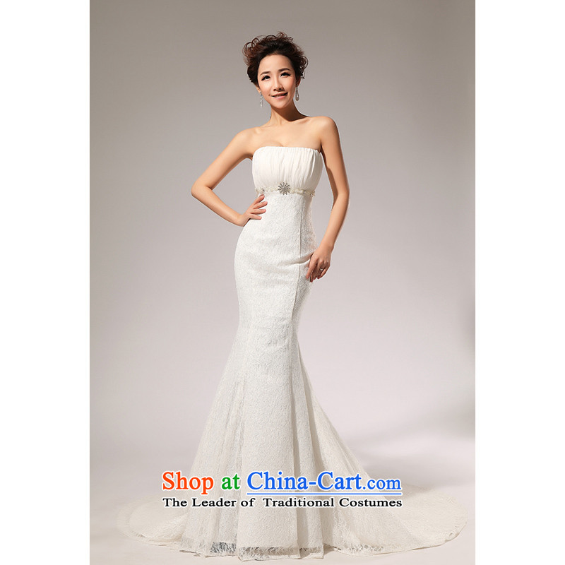 Shared Keun guijin 2014 New Princess wedding dress stereo lace Korean crowsfoot tail behind the strap wedding a7 m White M code from Suzhou shipment, shared-keun (guijin) , , , shopping on the Internet