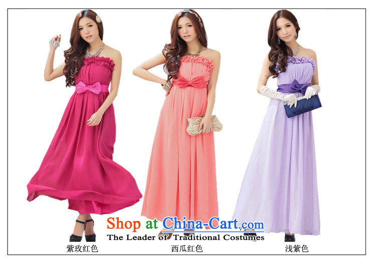Glued to the Eiffel long dream and chest evening dresses 2015 Korean new women's marriage bride bows moderator stage dresses 4311th watermelon red XL Photo, prices, brand platters! The elections are supplied in the national character of distribution, so action, buy now enjoy more preferential! As soon as possible.