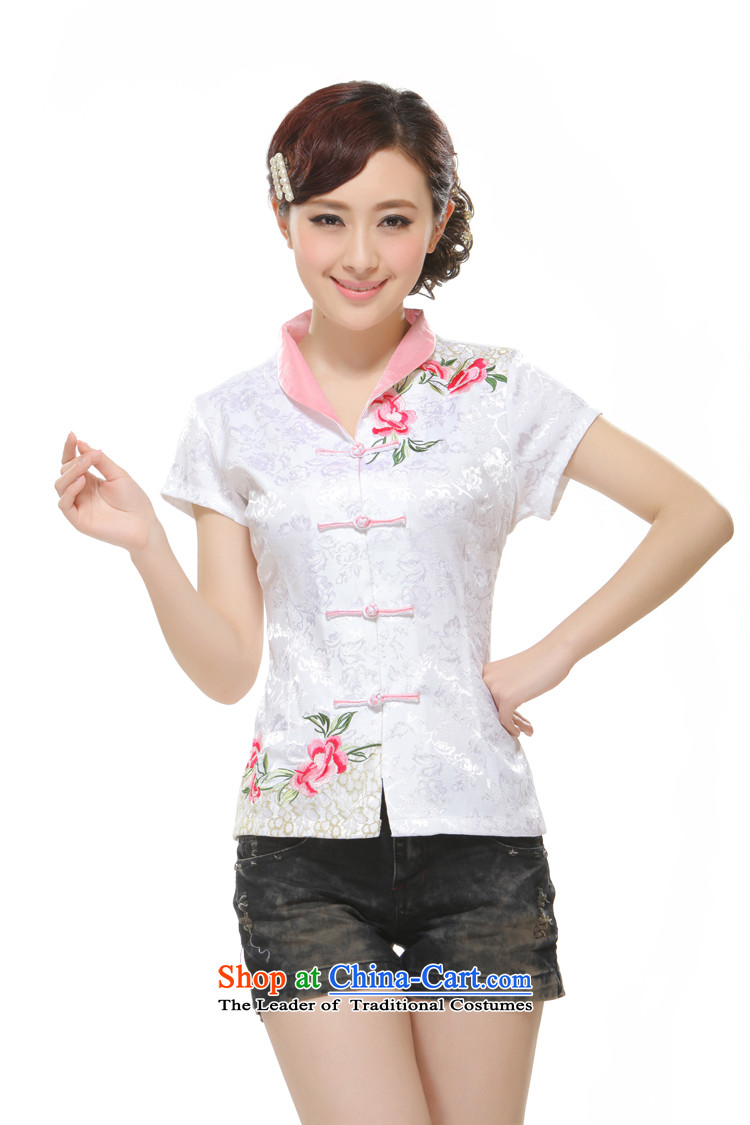 The former Yugoslavia Li know new 2014 Tang Blouses Ms. embroidery improved stylish short of Qipao QW2-115 Sau San White XL Photo, prices, brand platters! The elections are supplied in the national character of distribution, so action, buy now enjoy more preferential! As soon as possible.