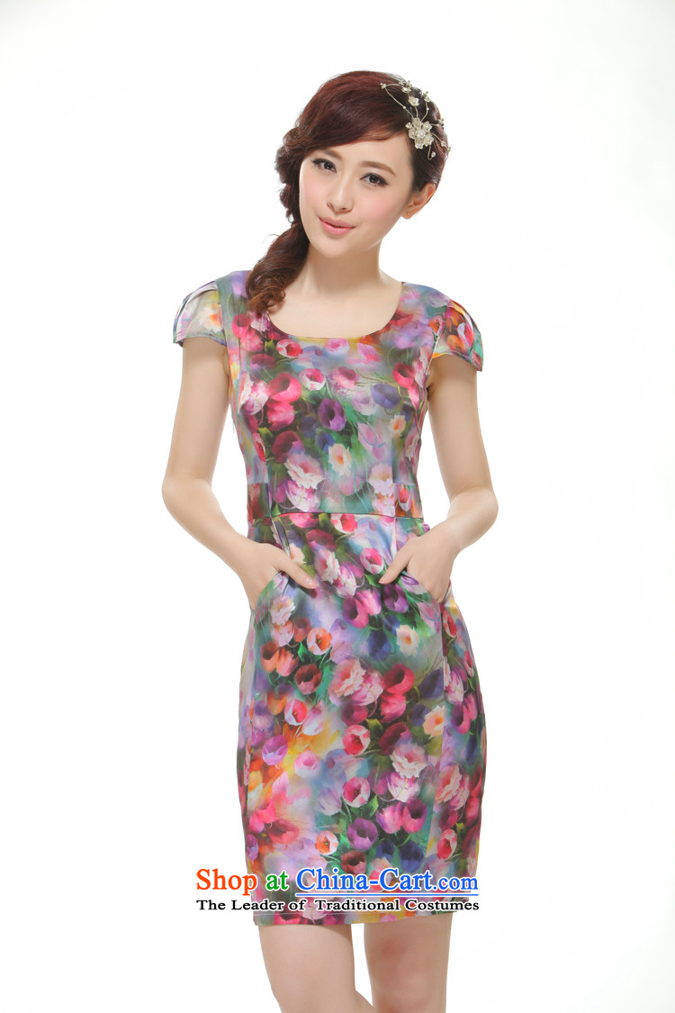 The former Yugoslavia Li know women's new 2015 short, floral cheongsam dress retro style QR510 improved SAIKA XL Photo, prices, brand platters! The elections are supplied in the national character of distribution, so action, buy now enjoy more preferential! As soon as possible.