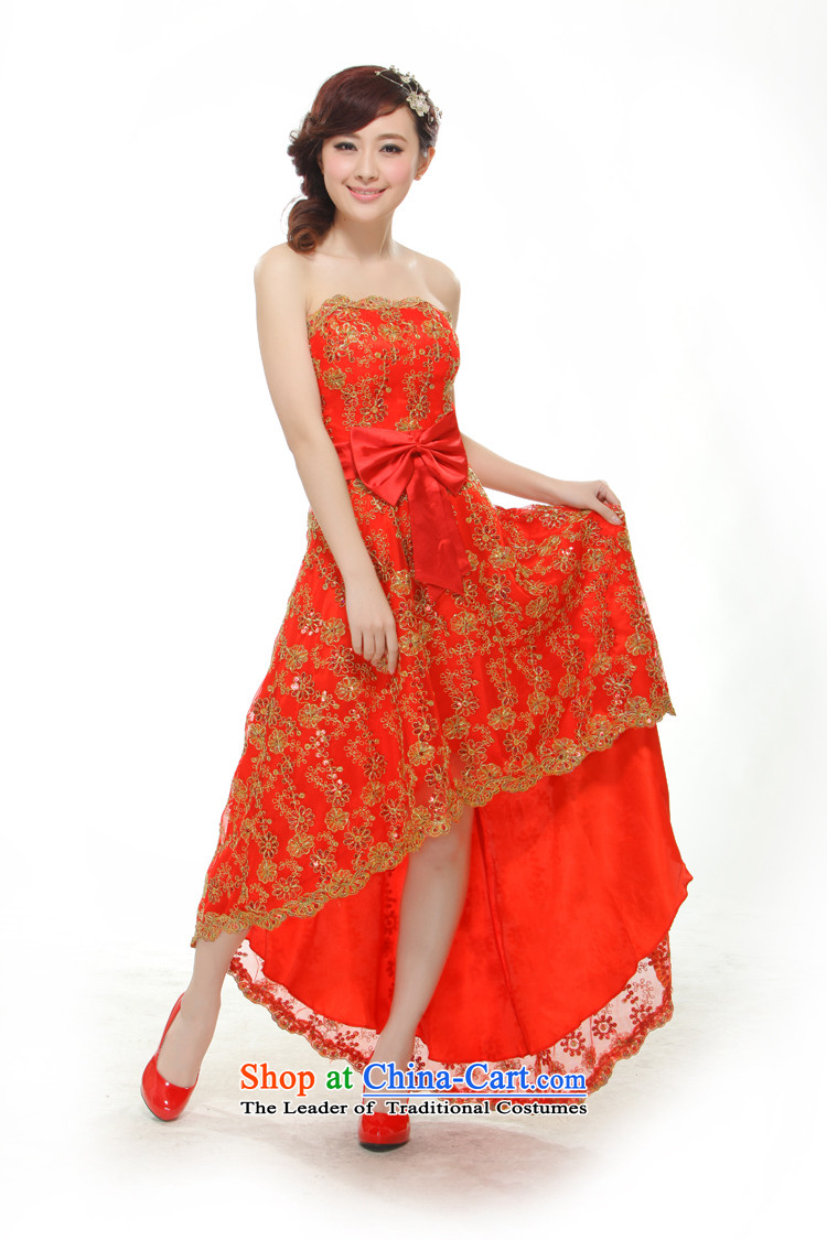 The former Yugoslavia Li aware of the 2014 wedding dress stylish improved anointed chest for toasting champagne red Sau San qt-tuowei cheongsam dress red S picture, prices, brand platters! The elections are supplied in the national character of distribution, so action, buy now enjoy more preferential! As soon as possible.