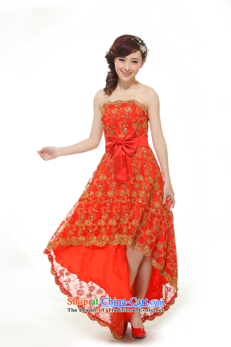 The former Yugoslavia Li aware of the 2014 wedding dress stylish improved anointed chest for toasting champagne red Sau San qt-tuowei cheongsam dress red S picture, prices, brand platters! The elections are supplied in the national character of distribution, so action, buy now enjoy more preferential! As soon as possible.