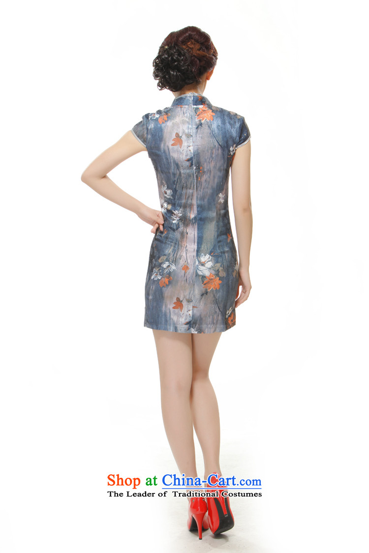 The former Yugoslavia Li aware of the new 2015 Ms. bleeding lotus gray retro improved qipao QW2524 Sau San gray M picture, prices, brand platters! The elections are supplied in the national character of distribution, so action, buy now enjoy more preferential! As soon as possible.