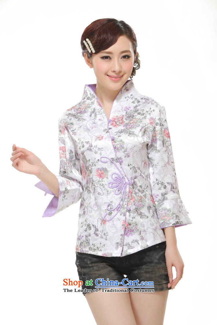 The former Yugoslavia Li known spring 2015 New Ms. Tang dynasty, sleeved shirt retro improved cool romantic Rose QW2309-4 White M picture, prices, brand platters! The elections are supplied in the national character of distribution, so action, buy now enjoy more preferential! As soon as possible.