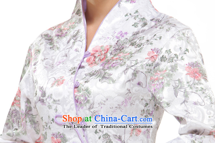 The former Yugoslavia Li known spring 2015 New Ms. Tang dynasty, sleeved shirt retro improved cool romantic Rose QW2309-4 White M picture, prices, brand platters! The elections are supplied in the national character of distribution, so action, buy now enjoy more preferential! As soon as possible.