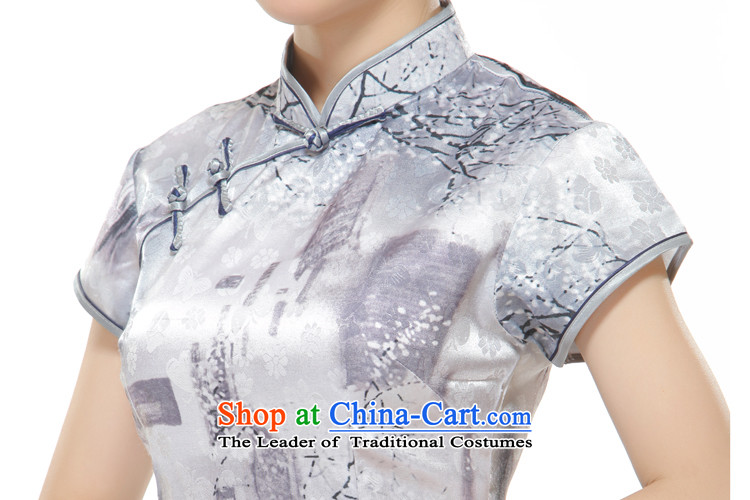 The former Yugoslavia Li known summer 2015 new tree on the bough Ms. Tang dynasty gray T-shirt QC3-112 Stylish retro improved figure XL Photo, prices, brand platters! The elections are supplied in the national character of distribution, so action, buy now enjoy more preferential! As soon as possible.