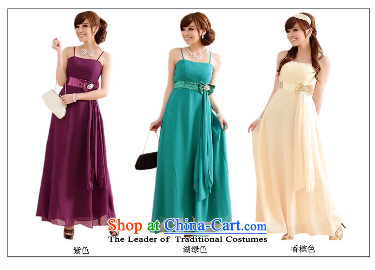 Large glued to the Eiffel long lifting strap around his waist high chiffon dress skirt 2015 annual meeting of the Korean version of the Banquet moderator show video on thin drill dresses 444 PURPLE XXXL picture, prices, brand platters! The elections are supplied in the national character of distribution, so action, buy now enjoy more preferential! As soon as possible.