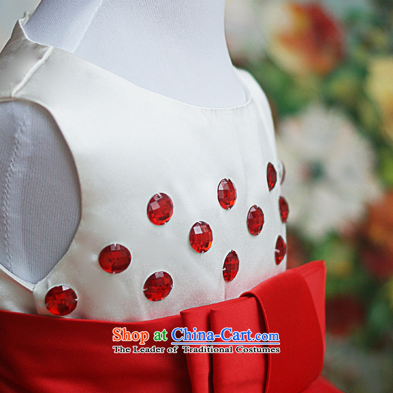 Shared Flash sweets guijin Keun-color lovely small dot princess dress flower children's wear girls show skirt t27 largest dress Red 4 code from Suzhou shipment, shared Keun (guijin) , , , shopping on the Internet