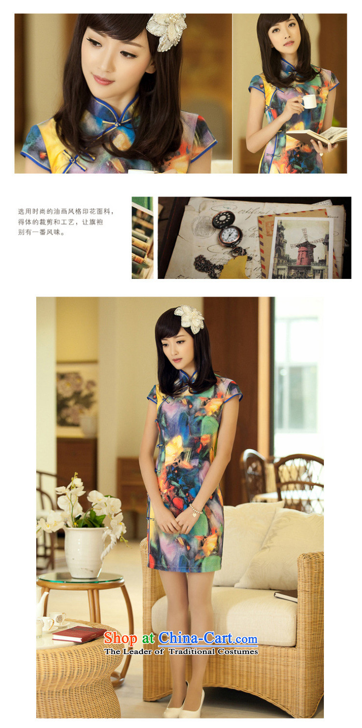 【 Yat lady health healthy dance new summer temperament qipao gown and stylish modern improved retro qipao suit 2XL Photo, prices, brand platters! The elections are supplied in the national character of distribution, so action, buy now enjoy more preferential! As soon as possible.