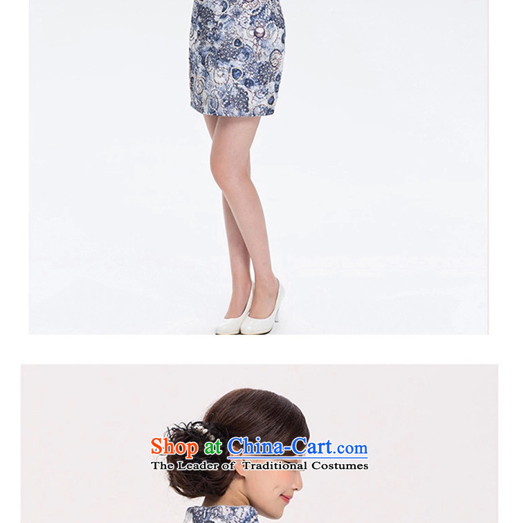 【 lady as soon as possible star Yat 2015 Summer female new Stylish retro short of Sau San daily cheongsam dress 2D033 red floral 2XL Photo, prices, brand platters! The elections are supplied in the national character of distribution, so action, buy now enjoy more preferential! As soon as possible.