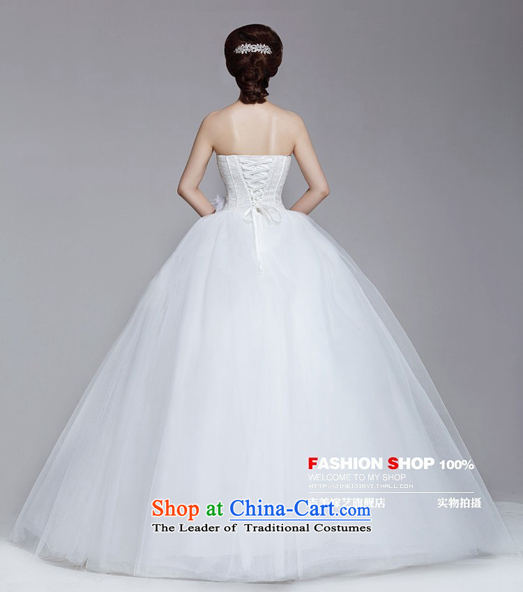 Wedding dress Kyrgyz-american married arts 2013 new anointed chest Korean bon bon skirt ostrich feathers align to the bride 508 wedding white L picture, prices, brand platters! The elections are supplied in the national character of distribution, so action, buy now enjoy more preferential! As soon as possible.