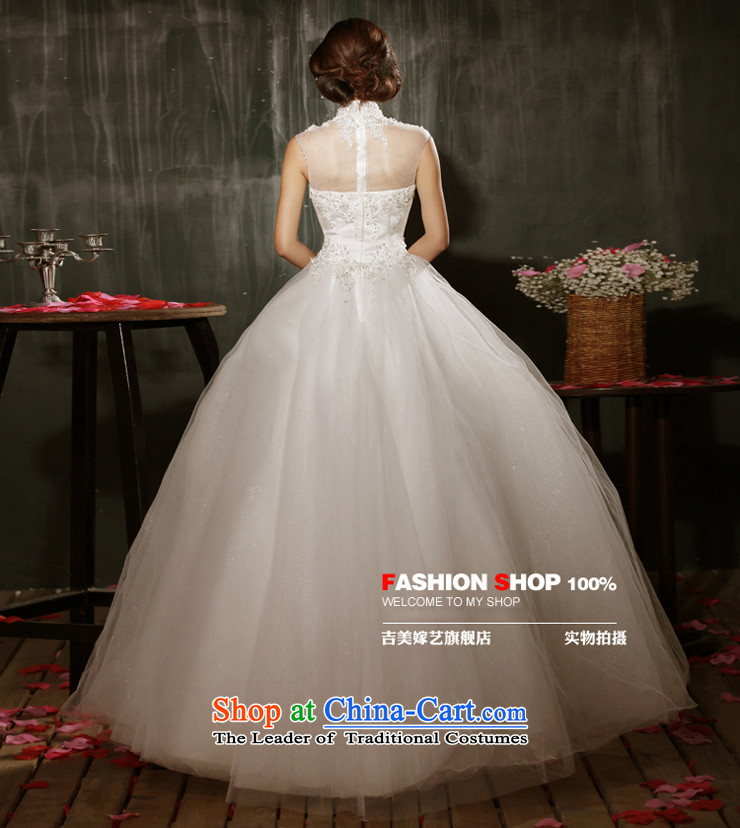 Beijing No. year wedding dresses Kyrgyz-american married new Korean arts 2015 edition high collar align bon bon skirt to HS605 bride wedding ivory XXXL picture, prices, brand platters! The elections are supplied in the national character of distribution, so action, buy now enjoy more preferential! As soon as possible.