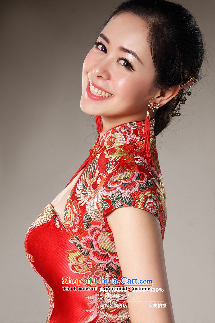 Qipao wedding dresses Kyrgyz-american married arts of Chinese New Year 2013 Short) Bride Q7022 two kits cheongsam red XS picture, prices, brand platters! The elections are supplied in the national character of distribution, so action, buy now enjoy more preferential! As soon as possible.