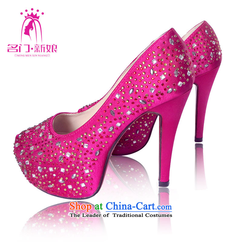 A bride Han high heel version of Red Shoes 2015 new marriage first marriage shoes bride shoes 87 37, a bride shopping on the Internet has been pressed.