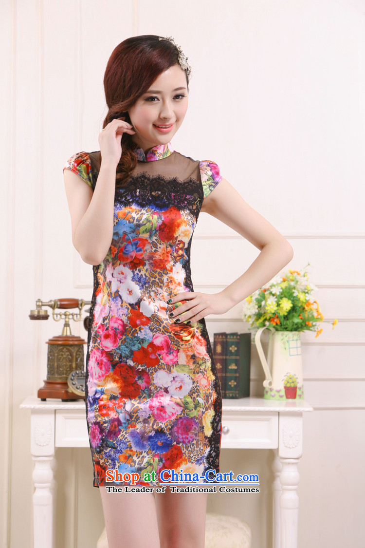2015 New Stylish retro improvements Ms. engraving lace manually staple Pearl Baihua Zhengyan,Yugoslavia Li aware QW35B648 qipao red and yellow L picture, prices, brand platters! The elections are supplied in the national character of distribution, so action, buy now enjoy more preferential! As soon as possible.