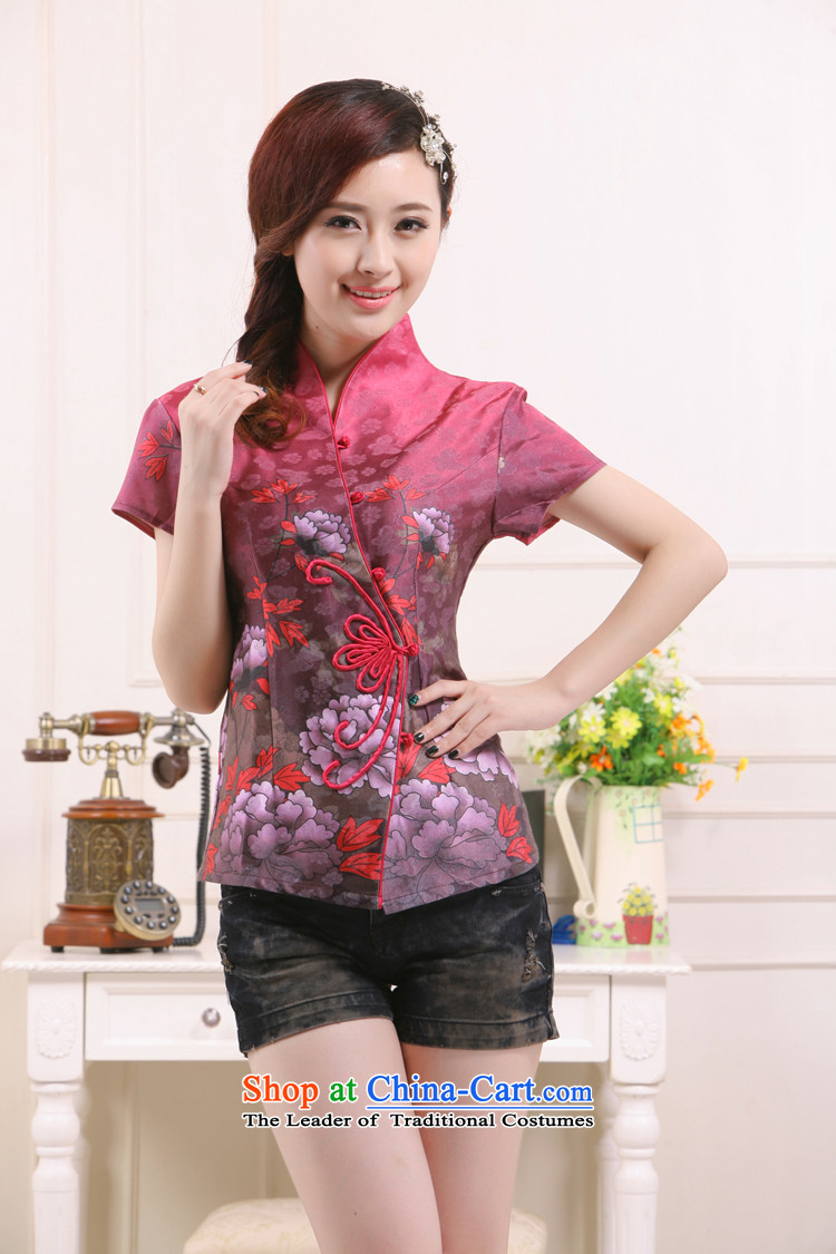 Summer 2015 New President Tang new stylish improved Sau San short shirts elegant qipao slimming knowledge QW-115 Li aubergine XL Photo, prices, brand platters! The elections are supplied in the national character of distribution, so action, buy now enjoy more preferential! As soon as possible.