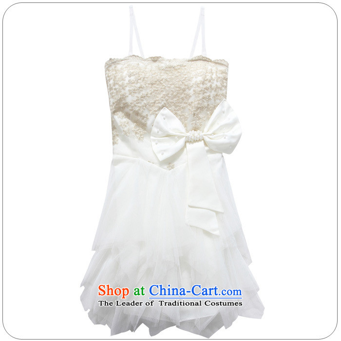 Large glued to the Eiffel embroidered gauze wiping the chest small dress short version of Korea 2015 Marriage banquet hosted bride bridesmaid wedding dress bon bon 4596th White XL Photo, prices, brand platters! The elections are supplied in the national character of distribution, so action, buy now enjoy more preferential! As soon as possible.
