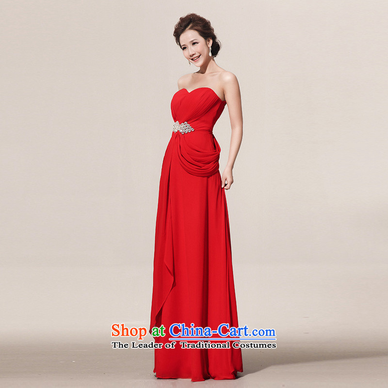 Wipe the chest guijin Keun-Shared Flash drill length) red bride wedding dress lf108 large red L code from Suzhou shipment, shared Keun (guijin) , , , shopping on the Internet