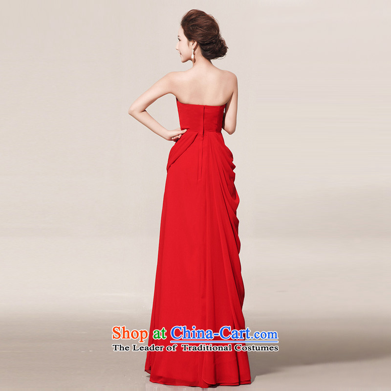 Wipe the chest guijin Keun-Shared Flash drill length) red bride wedding dress lf108 large red L code from Suzhou shipment, shared Keun (guijin) , , , shopping on the Internet