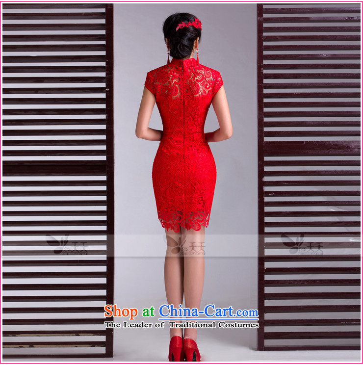 Mrs Alexa Lam Roundup 2013 new marriage cheongsam dress red summer short of stylish lace dress retro bride wedding services 16551 bows RED M picture, prices, brand platters! The elections are supplied in the national character of distribution, so action, buy now enjoy more preferential! As soon as possible.