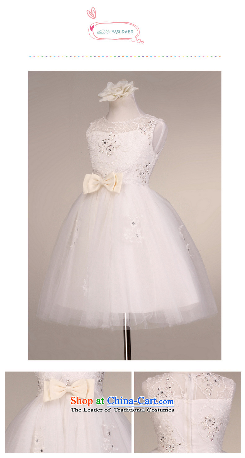  High-end mslover lace sleeveless skirt girls princess skirt children dance performances to dress wedding dress Flower Girls dress of rice white 12 code (3-7 day shipping) scheduled picture, prices, brand platters! The elections are supplied in the national character of distribution, so action, buy now enjoy more preferential! As soon as possible.