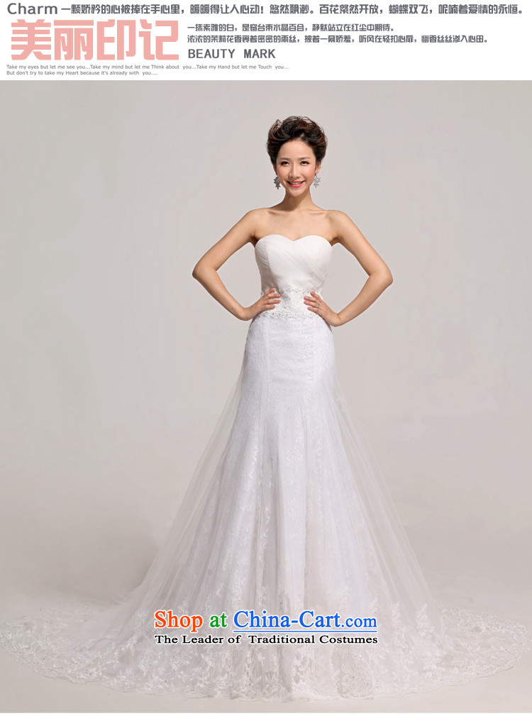 Doi m qi 2014 new tail wedding wedding photography Korean sweet lace anointed chest Foutune of trailing white wedding pictures, prices, XL brand platters! The elections are supplied in the national character of distribution, so action, buy now enjoy more preferential! As soon as possible.