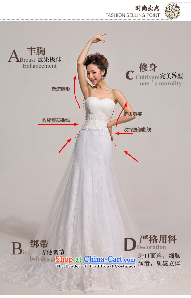 Doi m qi 2014 new tail wedding wedding photography Korean sweet lace anointed chest Foutune of trailing white wedding pictures, prices, XL brand platters! The elections are supplied in the national character of distribution, so action, buy now enjoy more preferential! As soon as possible.
