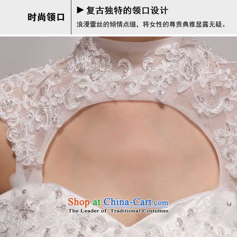 Doi m qi wedding dresses new 2014 foutune crowsfoot tail Korean word princess shoulder lace white wedding , L, M Qi , , , diana shopping on the Internet