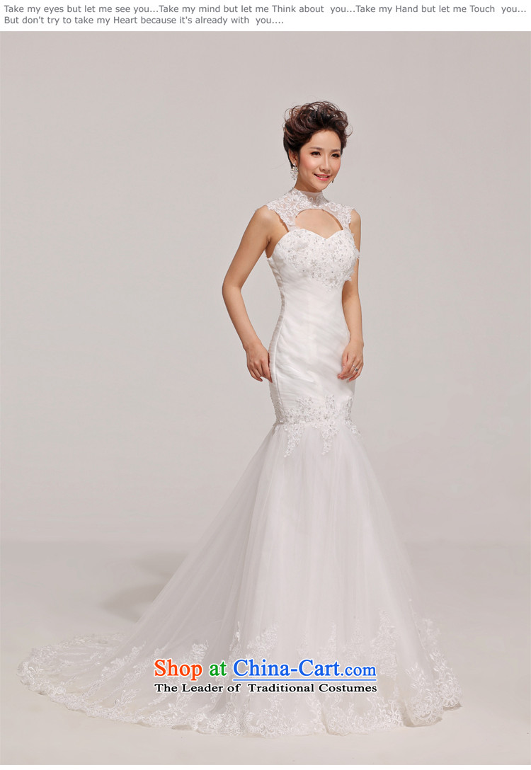 Doi m qi wedding dresses new 2014 foutune crowsfoot tail Korean word princess shoulder lace white L wedding pictures, prices, brand platters! The elections are supplied in the national character of distribution, so action, buy now enjoy more preferential! As soon as possible.