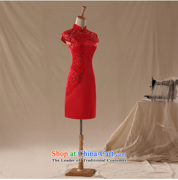 Doi m qi 2014 new red qipao gown bride short marriage QIPAO) bows to show red qipao gown S picture, prices, brand platters! The elections are supplied in the national character of distribution, so action, buy now enjoy more preferential! As soon as possible.