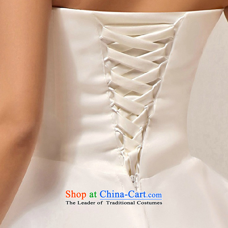 Doi m qi new stylish wedding dresses Korean sweet Princess Mary Magdalene Chest straps marriages wedding dresses white XXL, Demi Moor Qi , , , shopping on the Internet