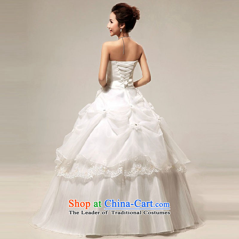 Wedding dresses new 2014 Korean sweet princess wedding alignment with chest retro niba wedding dress summer White M Demi Moor Qi , , , shopping on the Internet