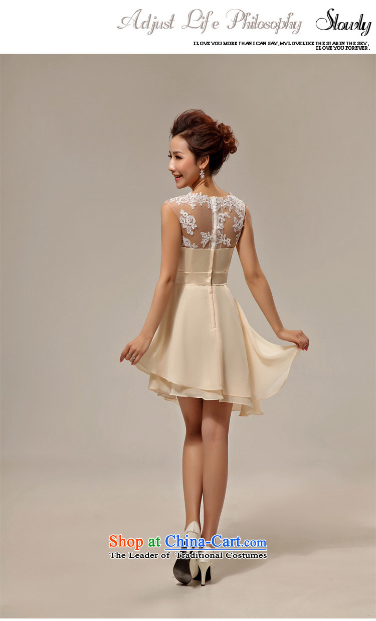 Doi m qi bride bridesmaid wedding dresses and stylish lace bows bridesmaid services dinner serving champagne color bridesmaid mission champagne color pictures, prices, XXL brand platters! The elections are supplied in the national character of distribution, so action, buy now enjoy more preferential! As soon as possible.