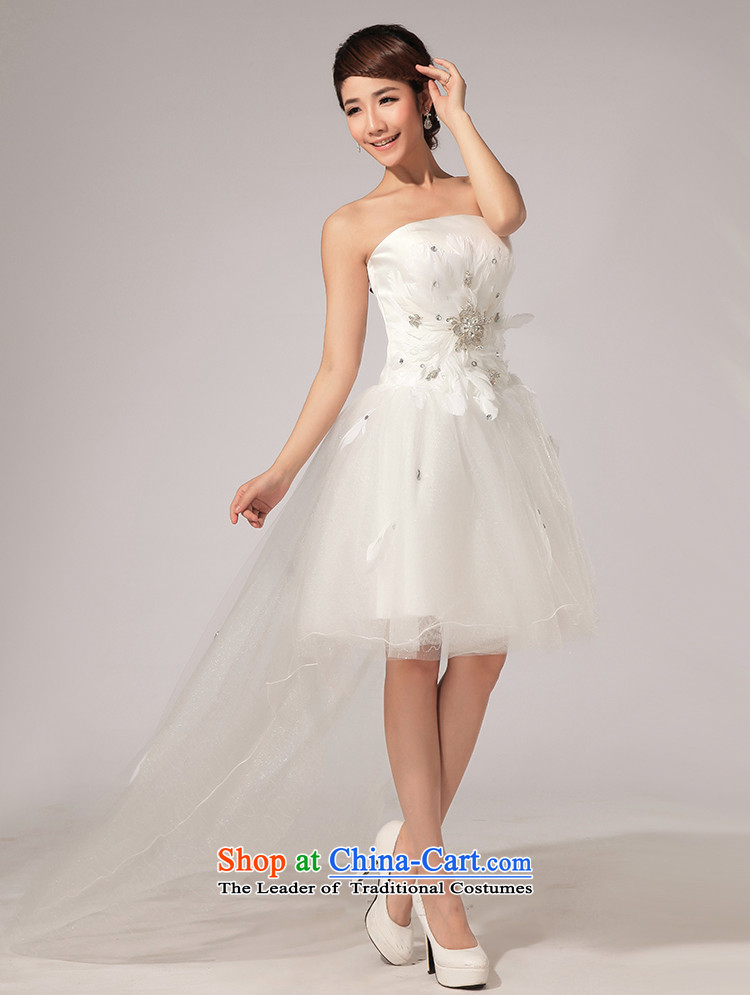 Doi m qi 2014 spring wiping the chest of the new short skirts swing diamond bridesmaid small dress in lawn before long after short skirt White XL Photo, prices, brand platters! The elections are supplied in the national character of distribution, so action, buy now enjoy more preferential! As soon as possible.