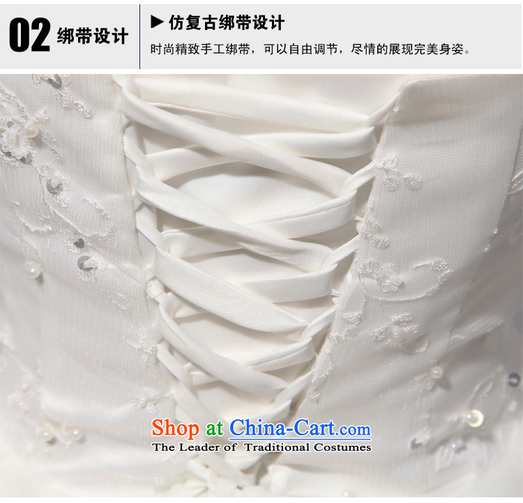 Doi m qi 2014 New New anointed chest bon bon skirt to bind with the bride align lace white L wedding pictures, prices, brand platters! The elections are supplied in the national character of distribution, so action, buy now enjoy more preferential! As soon as possible.