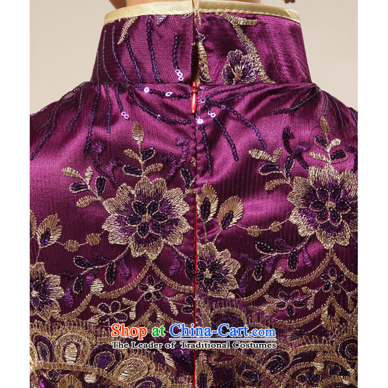 Improvement of shared Keun guijin Sau San sexy purple temptation embroidery package and bride qipao bows services code from Suzhou q67 M Shipping, shared-keun (guijin) , , , shopping on the Internet
