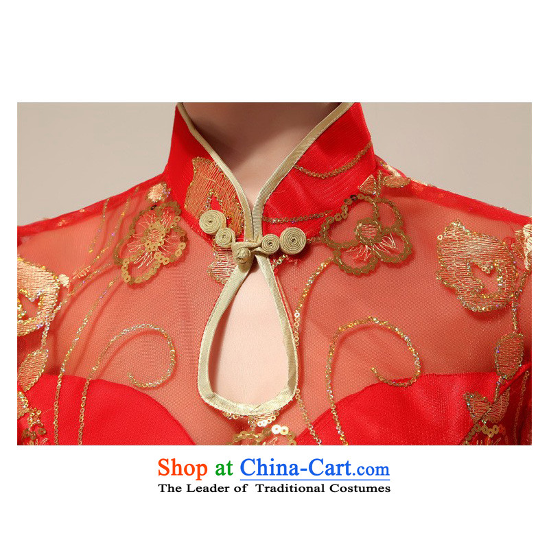 Shared-keun guijin up and down the two piece classical style qipao Red temptation and sexy transparent bows q75 serving large red S code from Suzhou shipment, shared Keun (guijin) , , , shopping on the Internet