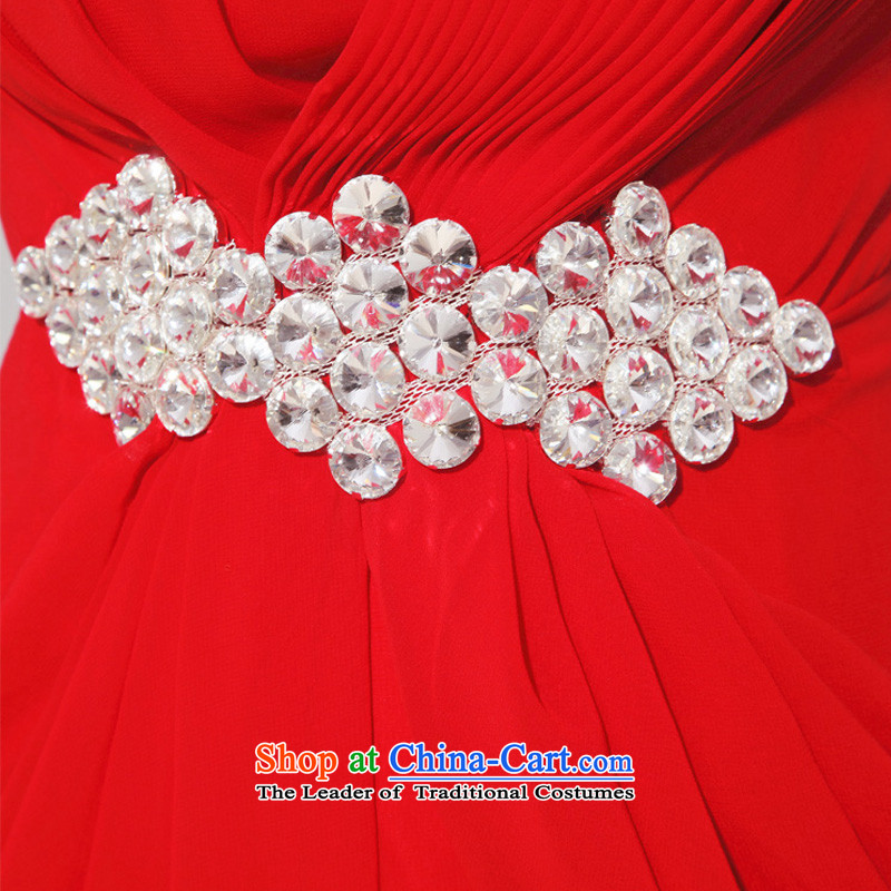 Doi m qi wedding dress elegant red dress video thin long gown bows service bride drill RED M Demi Moor Qi , , , shopping on the Internet