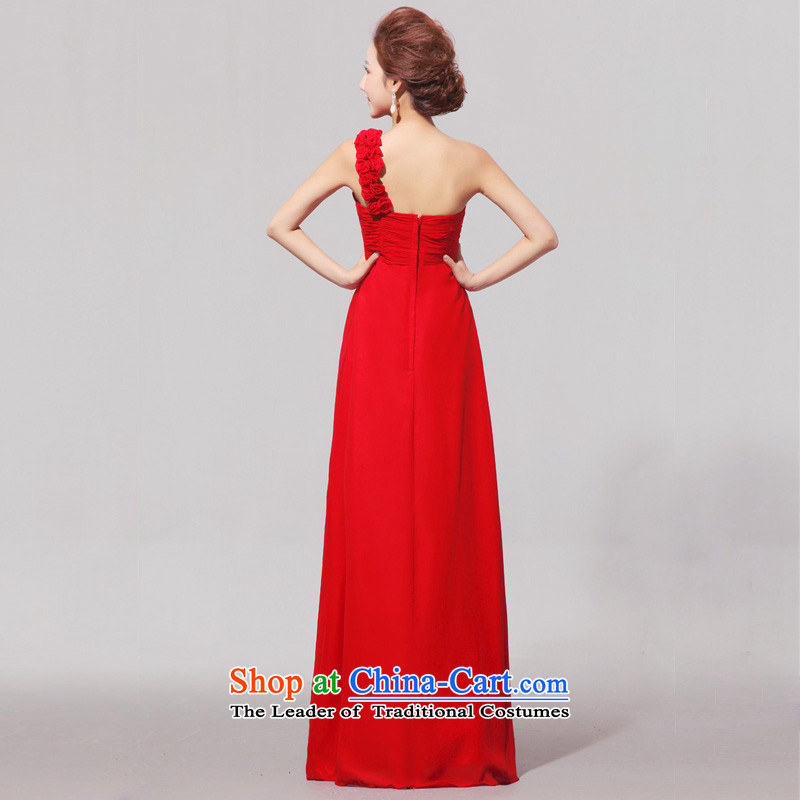 Doi m qi 2014 new shoulder Star magazine Red long align to dress the bride red dress skirt red XXL, bows Demi Moor Qi , , , shopping on the Internet