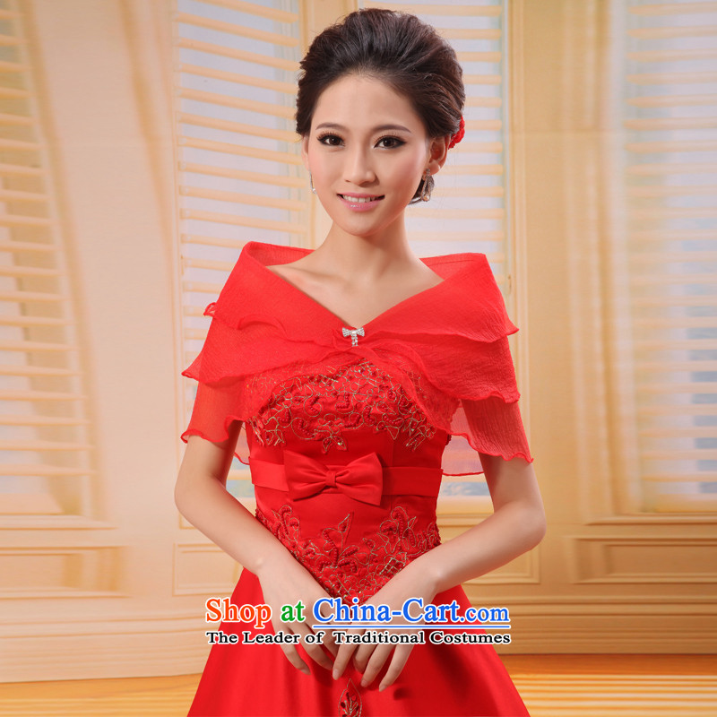  The Korean bubble yarn mslover brooches multi-tier marriages cheongsam wedding dresses shawl shawl OW121101 spring and autumn of red, Lisa (MSLOVER) , , , shopping on the Internet