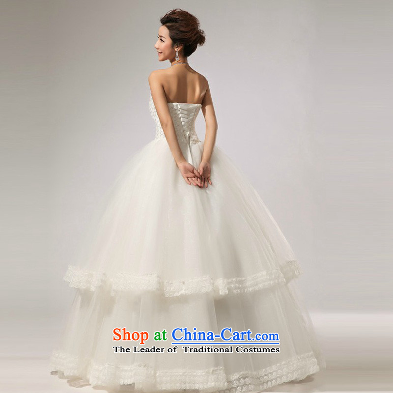 Doi m Qi Wedding 2014 new anointed chest Marquee to skirt for Hotel Courtesy bride wedding dress White XL, Demi Moor Qi , , , shopping on the Internet
