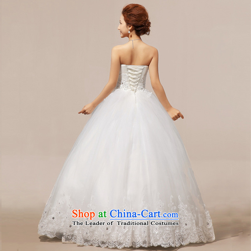 Doi m qi wedding dresses new 2014 lace anointed chest wedding Korean Princess wedding dress white XXL, Demi Moor Qi , , , shopping on the Internet
