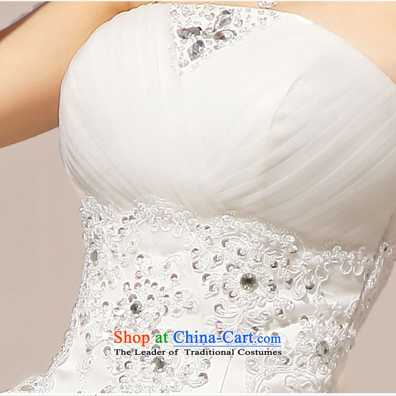 Doi m qi wedding dresses new 2014 lace anointed chest wedding Korean Princess wedding dress white XXL, Demi Moor Qi , , , shopping on the Internet